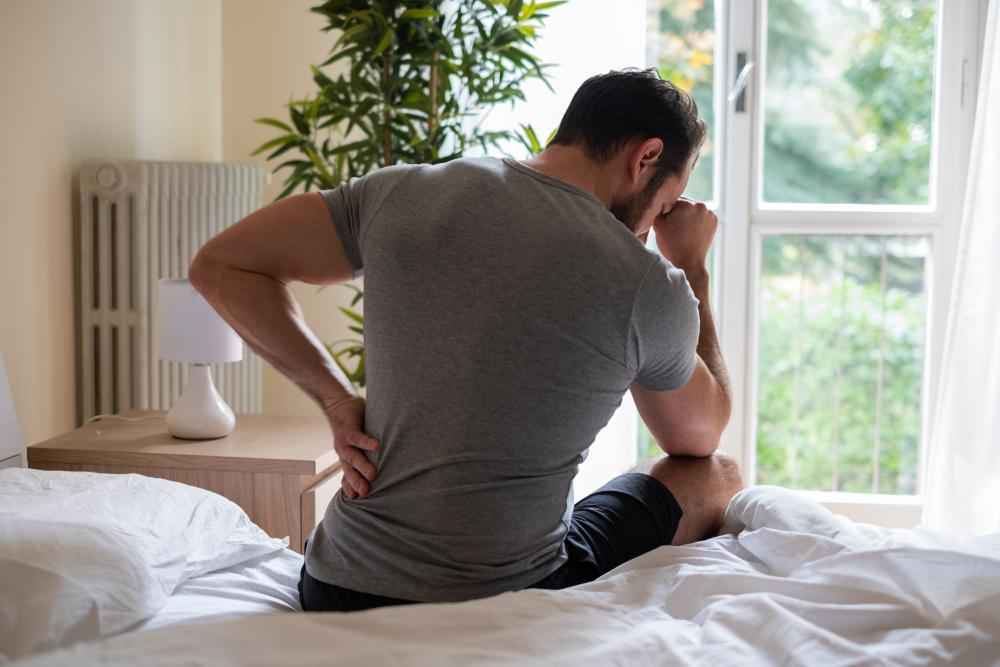 man with hernia